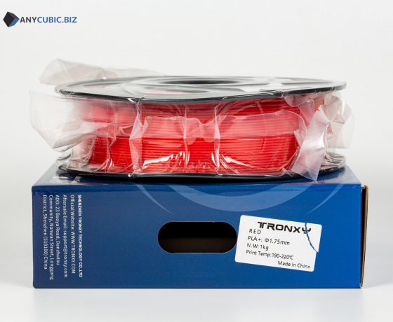 Фото 3 - Червоний PLA пластик Tronxy для 3D принтера 340m | 1 кг | 1,75 мм