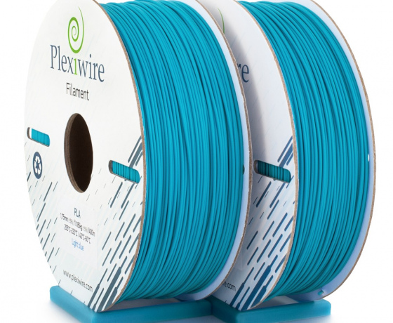 Фото 2 - PLA пластик Plexiwire для 3D принтера блакитний 400м / 1.185кг / 1.75мм