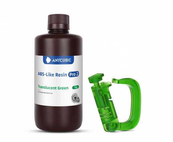 Фото 3 - Фотополимер Anycubic ABS-Like Resin Pro 2 Зеленый (полупрозрачный)