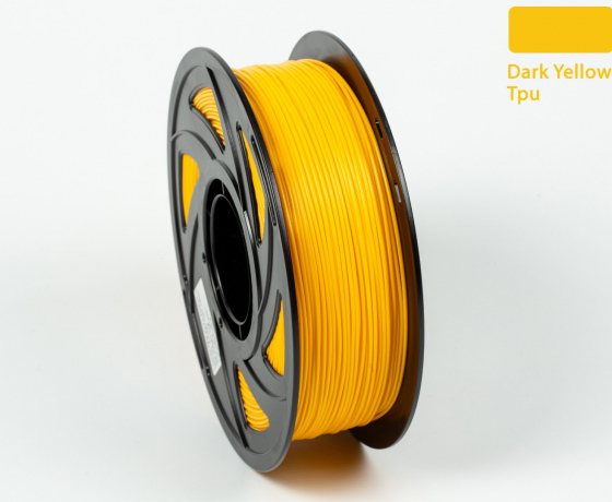 Фото 4 - TPU Filament (пластик) для 3D принтера Темно-жовтий 1кг, 1.75мм