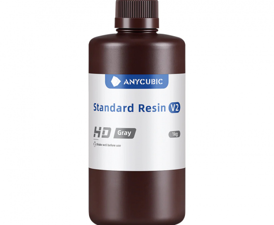 Фото 3 - Фотополимерная Стандартная смола v2 Серая HD Anycubic