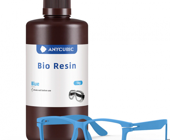 Фото 2 - Фотополимерная Био смола Синяя Anycubic