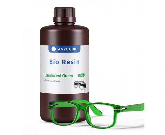Фото 2 - Фотополимерная Био смола Прозрачно-зеленая Anycubic 1л