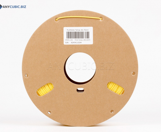 Фото 5 - PLA Матовый Желтый Anycubic Ø1,75 мм Вес: 1 кг