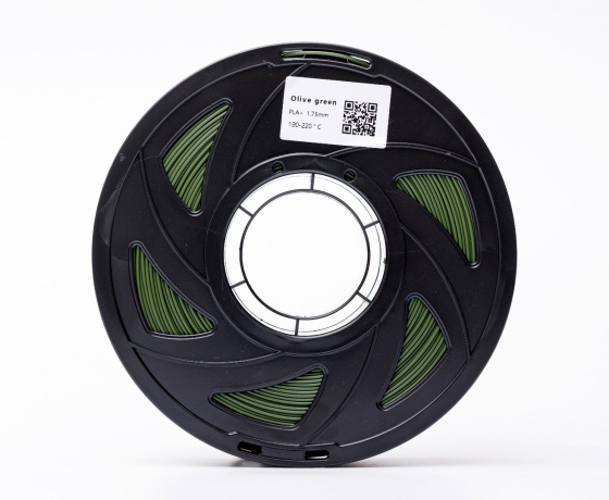 Фото 4 - Хаки Оливково-зеленый пласт плюс пластик для 3D принтера ✪1кг✪1.75мм Pla plus olive green