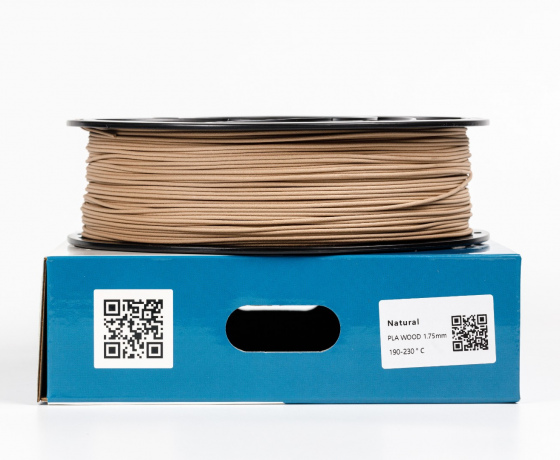 Фото 2 - PLA Wood – пластик наполненный древесной 1кг | 1.75мм | 330м