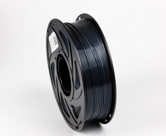 Фото 4 - Чорний Пла Пластик Шовковий \ PLA SILK Black 1кг | 1.75мм | 330м