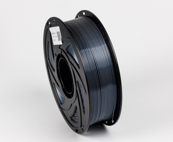 Фото 4 - Темно-сірий Пла Пластик Шовковий \ PLA SILK Dark grey 1кг | 1.75мм | 330м