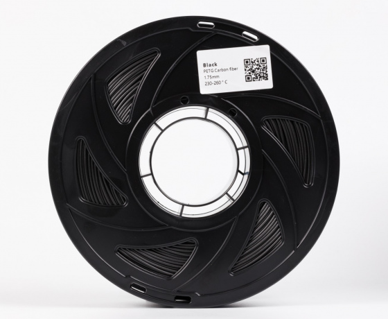 Фото 3 - PETG Карбоновое волокно Черное | PETG Carbon Fiber Black PETG Карбон 1кг | 1.75мм | 330м