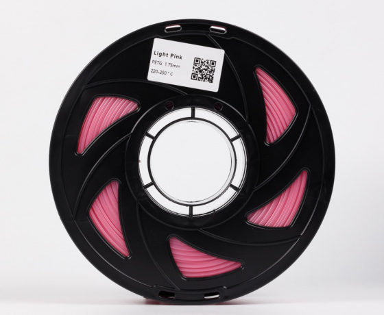Фото 3 - Светло-розовый PETG (ПЭТГ) coPET пластик для 3D принтера 1кг | 1.75мм | 330м