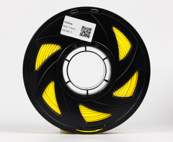 Фото 3 - Желтый PETG (ПЭТГ) coPET пластик для 3D принтера | Yellow PETG 1кг | 1.75мм | 330м