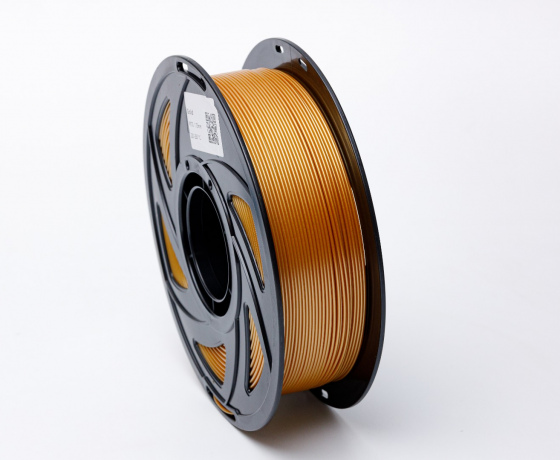 Фото 2 - Золотой PETG (ПЭТГ) coPET пластик для 3D принтера Gold PETG 1кг 1.75мм | 330м