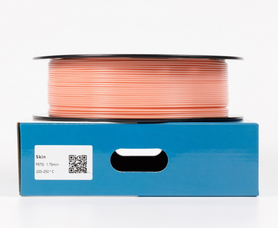 Фото 3 - Бежевый PETG (ПЭТГ) coPET пластик для 3D принтера | Skin PETG ral 3012 1кг | 1.75мм | 330м