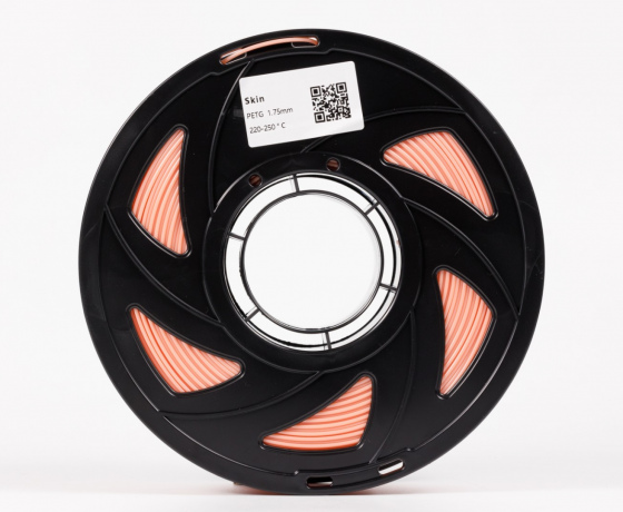 Фото 4 - Бежевый PETG (ПЭТГ) coPET пластик для 3D принтера | Skin PETG ral 3012 1кг | 1.75мм | 330м