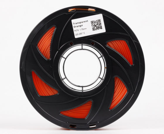 Фото 3 - PETG Полупрозрачный Оранжевый 1кг | 1.75мм | 330м