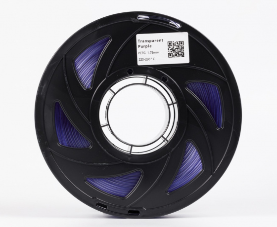 Фото 3 - PETG Полупрозрачный Пурпурный 1кг | 1.75мм | 330м