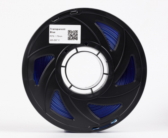 Фото 4 - PETG Полупрозрачный голубой 1кг | 1.75мм | 330м