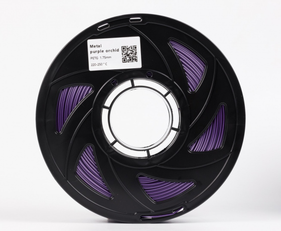 Фото 3 - Пурпурная Орхидея Металлик PETG пластик для 3D принтера PETG Filament Metal фиолетовый 1 кг | 1.75мм | 330м