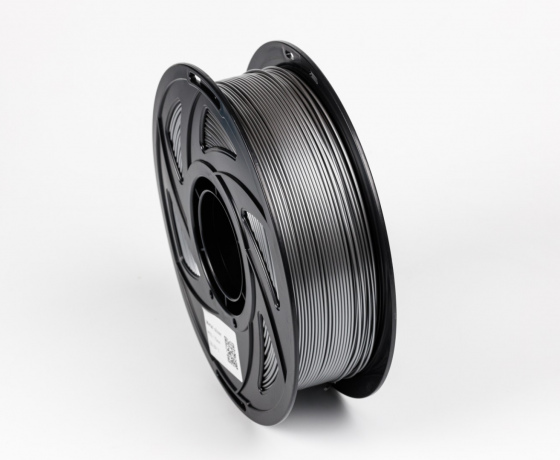 Фото 4 - Серебристый Металлик PETG пластик для 3D принтера PETG Filament Metal Silver 1кг | 1.75мм | 330м
