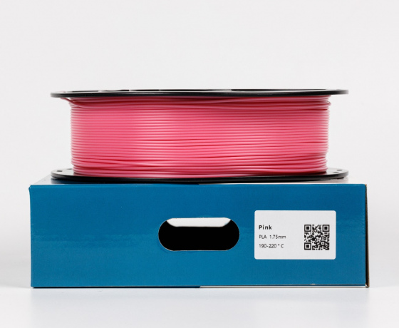 Фото 2 - Розовый PLA пластик для 3D принтера Pla Pink 1кг | 1.75мм | 330м
