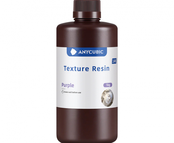 Фото 2 - Текстура Фотополімерна смола фіолетова Anycubic
