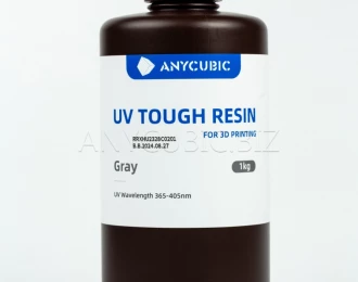 Серая Гибкая фотополимерная смола Anycubic Flexible Tough Resin GREY 1КГ
