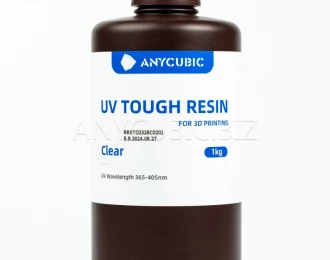 ПРОЗРАЧНАЯ Гибкая фотополимерная смола Anycubic Flexible Tough Resin CLEAR 1КГ