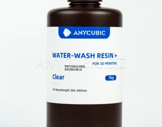 Смола прозрачная Фотополимерная Смола | Anycubic Water-Wash Resin+ Clear 1кг