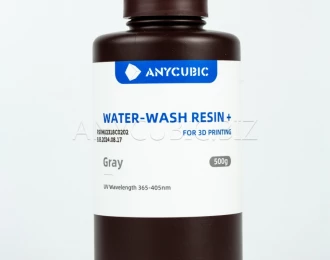 Серая фотополимерная смывающаяся смола водой | Anycubic Water-Wash Resin+ Gray 0,5 кг