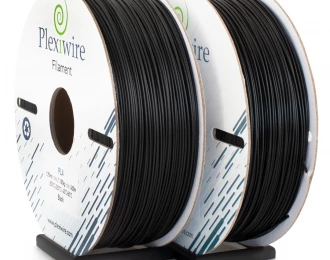 PLA пластик Plexiwire для 3D принтера черный 400м/1.185кг/1.75мм