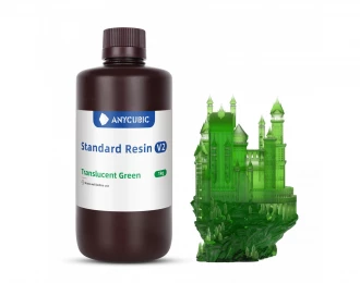 Фотополимерная Стандартная смола v2 Прозрачно-зеленая Anycubic