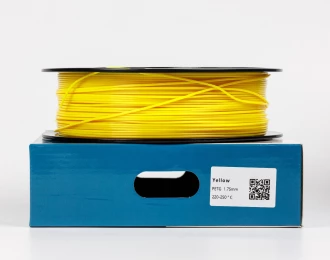 Желтый PETG (ПЭТГ) coPET пластик для 3D принтера | Yellow PETG 1кг | 1.75мм | 330м