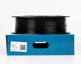 Черный PETG (ПЭТГ) coPET пластик для 3D принтера Black PETG 1кг 1.75мм | 330м