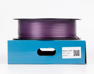 Фиолетовый Металлик PETG пластик для 3D принтера PETG Filament Metal violet 1кг 1.75мм | 330м
