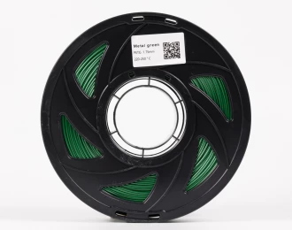Зеленый Металлик PETG пластик для 3D принтера PETG Filament Metal green 1кг | 1.75мм | 330м